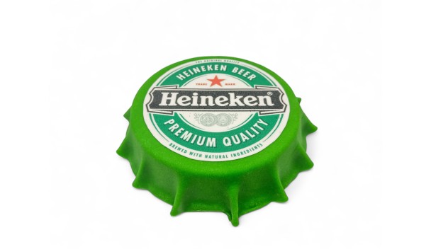 Vaderdag Heineken bierdop slagroomtaart 10 pers